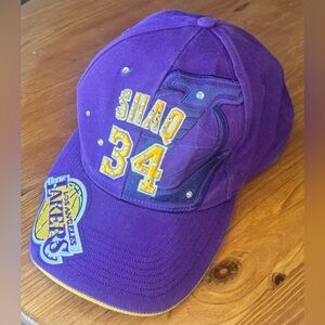 Vintage Y2K Drew Pearson Shaquille O’Neal Los Angeles Lakers Strapback Cap OSFA